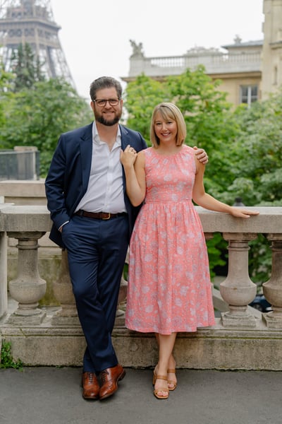 Engagement photos from paris