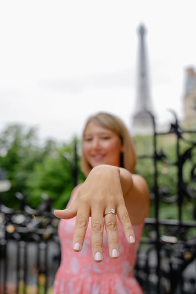 Engagement photos from paris