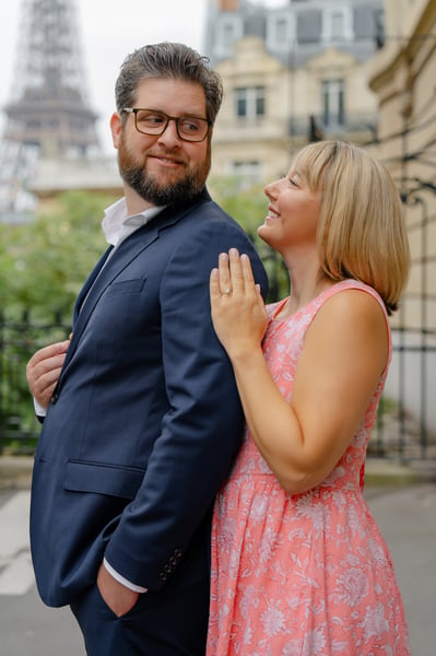 Engagement photos from paris