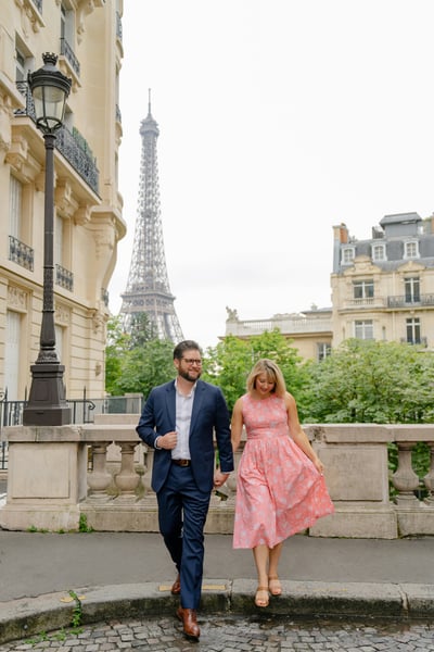 Engagement photos from paris