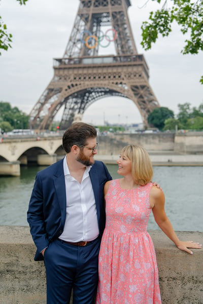 Engagement photos from paris