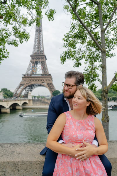 Engagement photos from paris