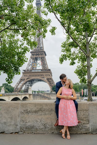 Engagement photos from paris