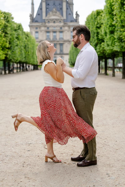 Engagement photos from paris