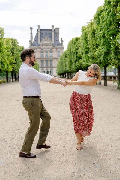 Engagement photos from paris