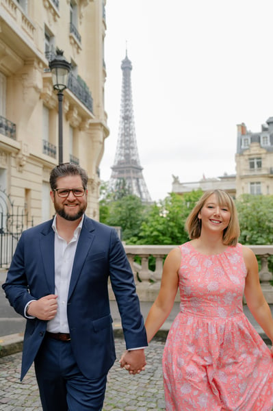 Engagement photos from paris