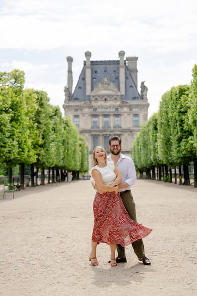 Engagement photos from paris