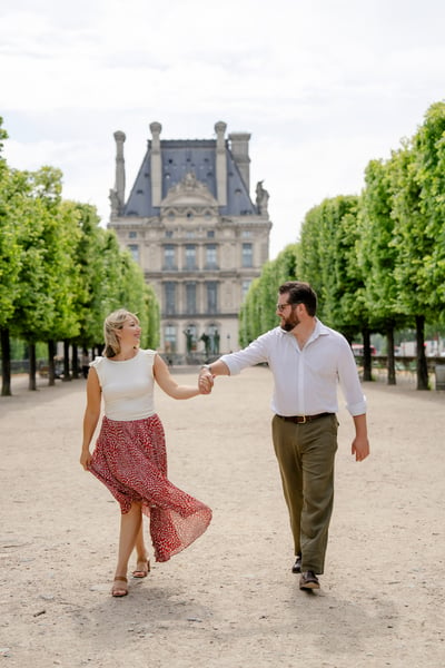 Engagement photos from paris