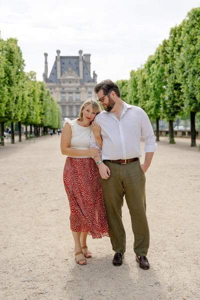 Engagement photos from paris