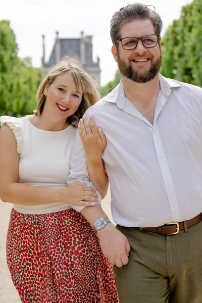 Engagement photos from paris