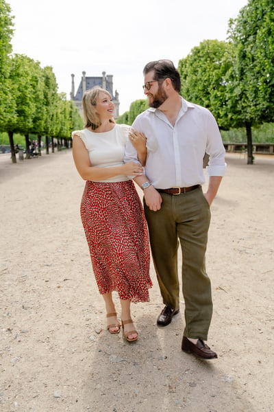 Engagement photos from paris