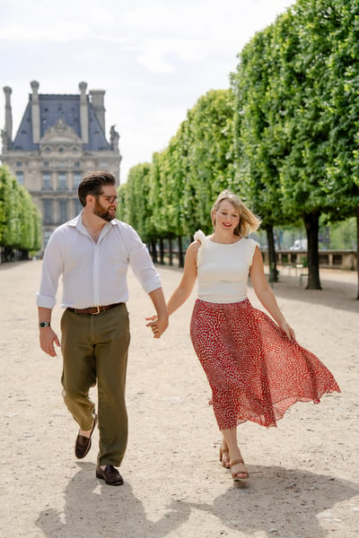 Engagement photos from paris