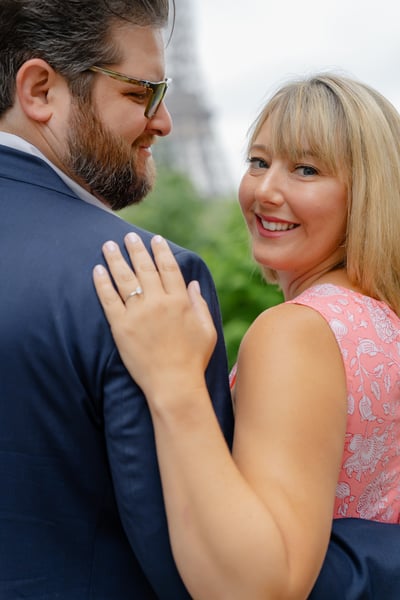 Engagement photos from paris