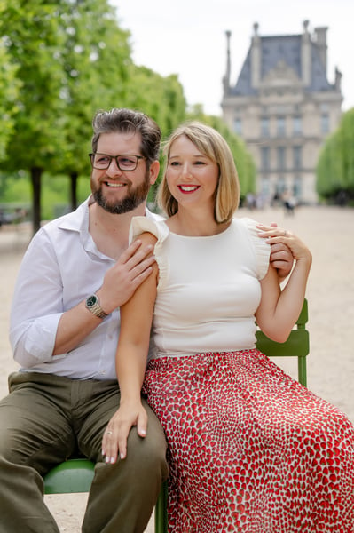 Engagement photos from paris