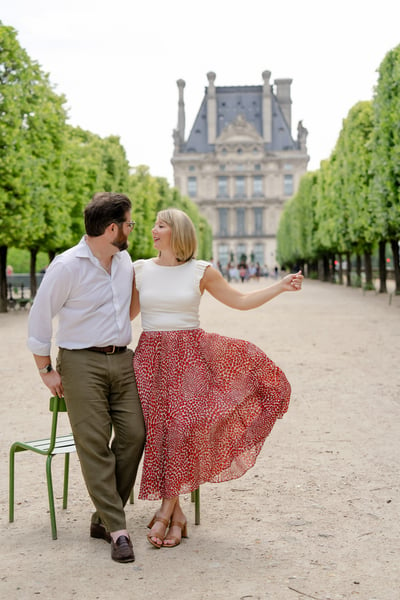 Engagement photos from paris