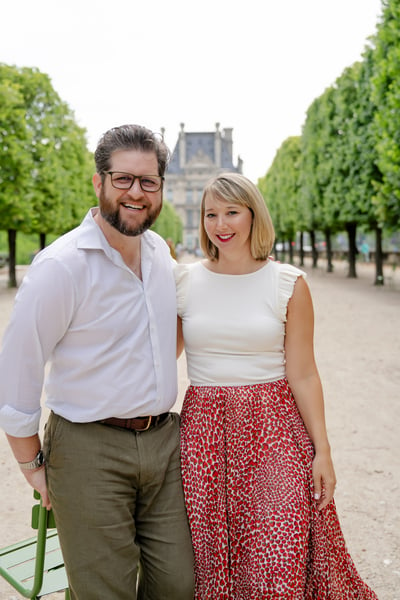 Engagement photos from paris