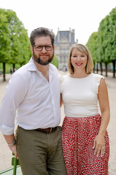 Engagement photos from paris