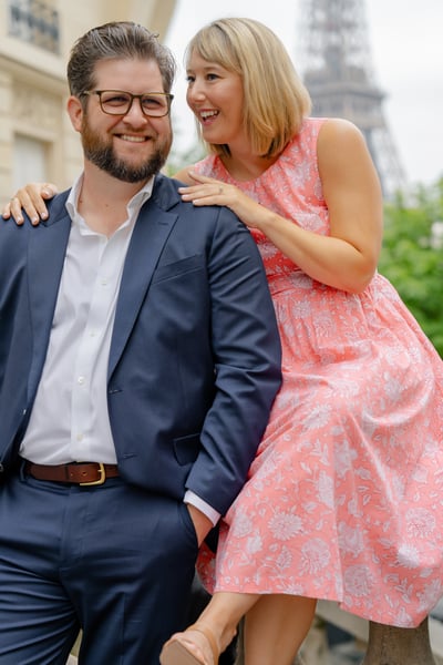 Engagement photos from paris