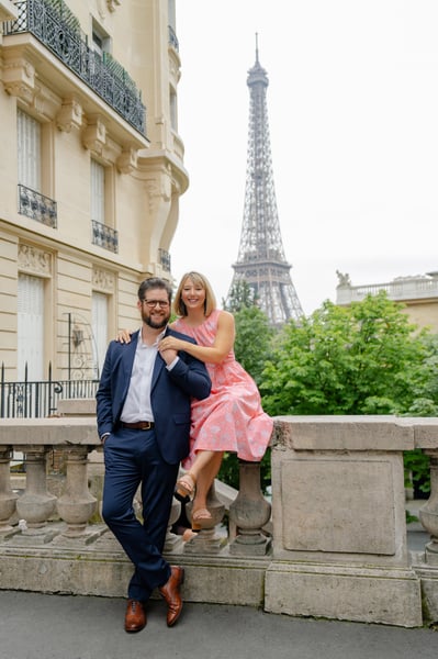 Engagement photos from paris